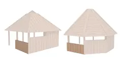 B&#229;lhus sidevegg 1/1 h&#248;yde H180 cm