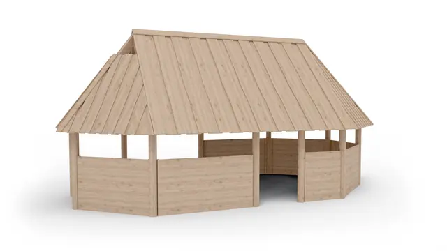 Bålhus Åsgård 2 L800 x B420 x H430cm 