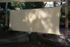 Solseil firkantet for sidemontering L300 x B150 cm