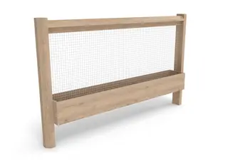 Core sansevegg med tråder og plantekasse L230 x H140 cm