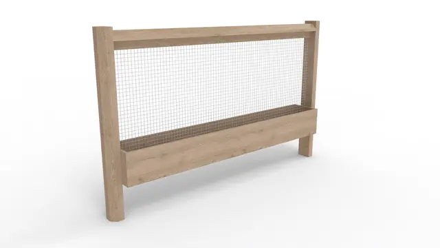 Core sansevegg med tråder og plantekasse L230 x H140 cm 