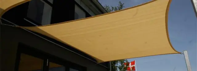 Solseil firkantet L360 x B360 cm 