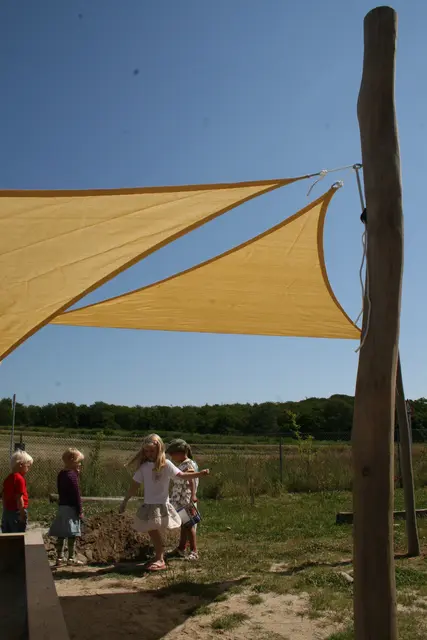 Solseil trekantet medium L400 x B400 x D400 cm 