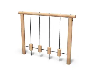 Balansestativ med 4 stubber L280 x B20 x H210 cm
