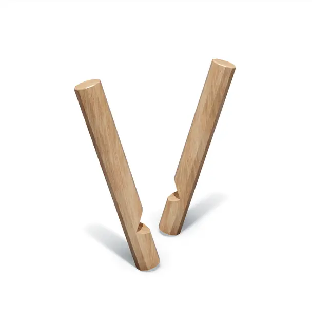 Core stammeskog/balansestylter 2 stk 