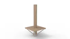 Core robiniastokk med benk L80 x B80 x H170 cm