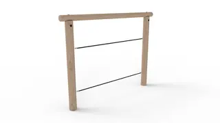 Core robinia balansegang med tau L280 x B20 x H210 cm