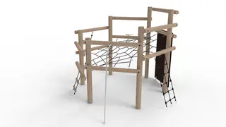 Core sekskantet klatresystem L670 x B420 x H310 cm