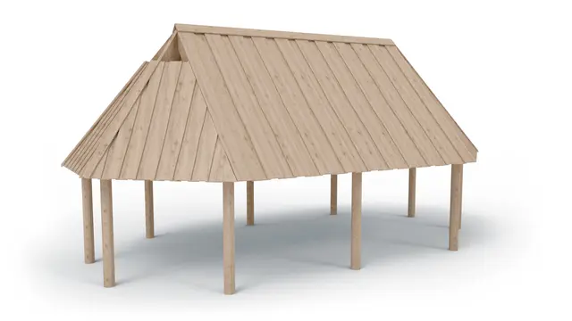 Bålhus Åsgård 1 L800 x B420 x H430cm 