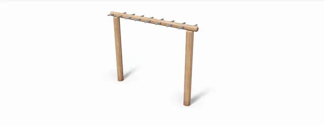 Core robiniastativ m/håndgrep L280 x B54 x H210 cm 