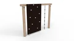 Core robiniastativ m/klatrevegg og tau L280 x B24 x H210cm