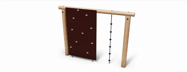 Core robiniastativ m/klatrevegg og tau L280 x B24 x H210cm 