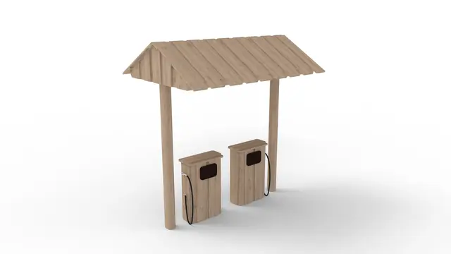 Core robinia bensinstasjon L240 x B190 x H240 cm 