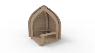 Core lillefix lekehytte L110 x B110 x H170 cm