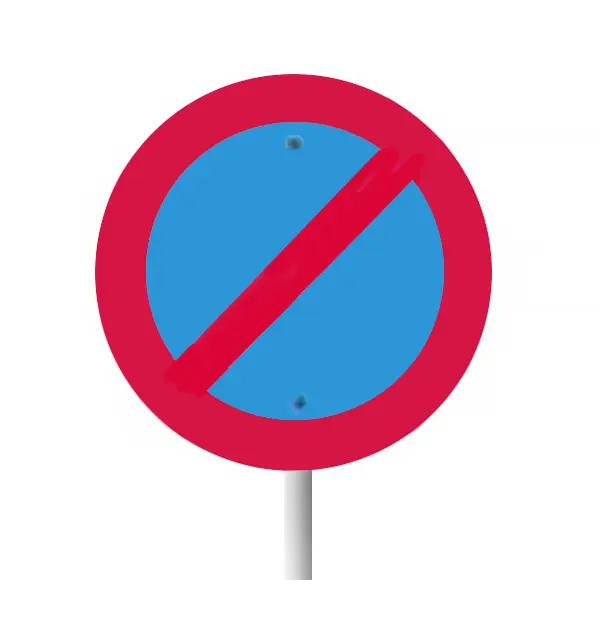 Trafikkskilt Parkering forbudt 