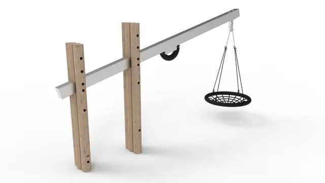 Core girafhuske med fuglerede L490 x B120 x H290 cm 