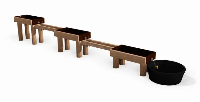 Core vannlek i robinia L426 x B46 x H56 cm 