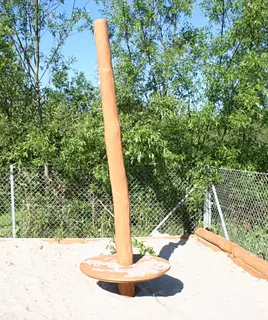 Stolpe til solseil med sandbord L73 x B73 x H:250 cm