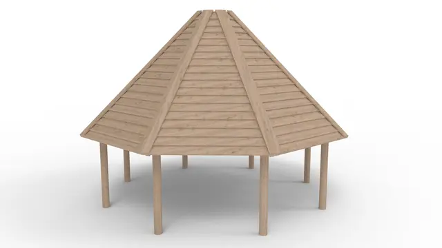 Bålhus åttekantet L Ø600 x H480 cm 