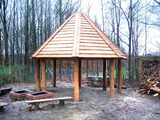 Bålhus åttekantet Ø450 x H420 cm