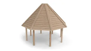 Bålhus åttekantet Ø450 x H420 cm