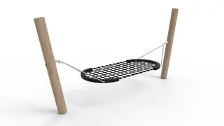 Core hengekøye med stolper i robinia L330 x B90 x H150 cm