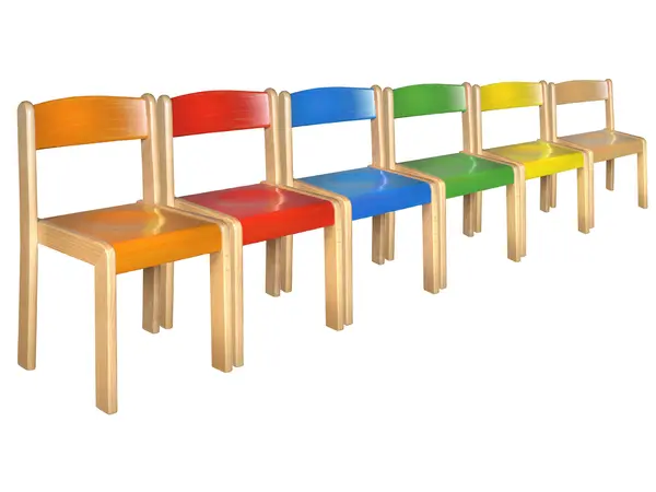 Marius stablebar stol rød H42 cm - Trigonor