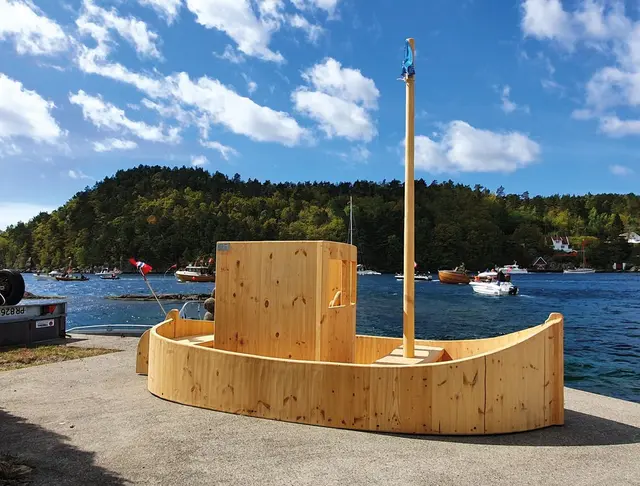 Fiskeskøyte L300 x B140 x H60 cm 