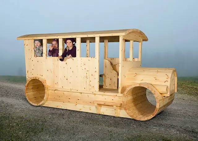 Veteranbuss L300 x B120 x H160 cm 