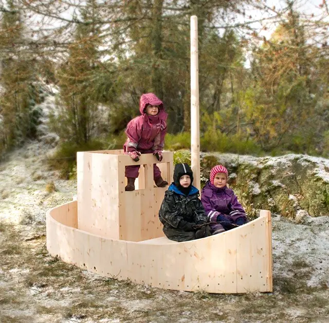 Fiskeskøyte L300 x B140 x H60 cm 