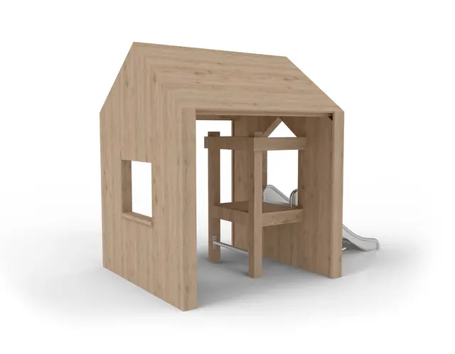 Lekehus med sklie L289 x B165 x H211 cm 