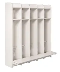 Trigonor garderobe med benk 30 cm pr. rom