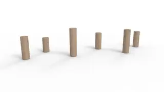 Trigonor Basic balansestolper L210 x B40 x H45 cm