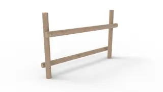 Trigonor Basic balansebom med vange L210 x B24 x H130 cm