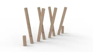 Trigonor Basic stylter og hoppestolper L210 x B80 x H130 cm