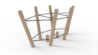 Trigonor Basic klatrelek L260 x B125 x H130 cm