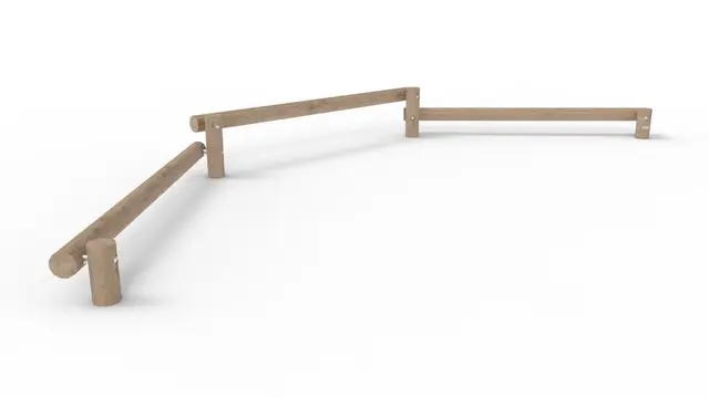 Trigonor Basic tredelt balansebom L510 x B160 x H42 cm 