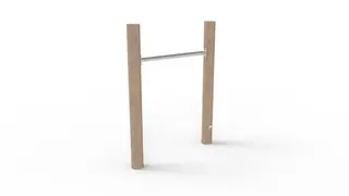 Trigonor Basic enkelt kolbøttestativ L100 x B11 x H130 cm