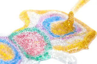 Creall glitterlim 6 stk x 100 ml