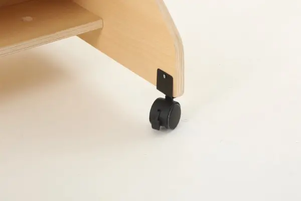 Mobilt staffeli med plexiglass L123 x B70 x H130 cm 