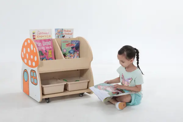 Sopphuset bokvogn B60 x D58 x H61 cm 