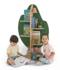 Bokhylle tre liten B70 x D27 x H120 cm