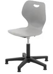 Cleo Jr. stol med gasslift/glidere grå H41-55 cm