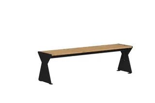 Tuva Time benk uten rygg L158 x B41 x H45 cm