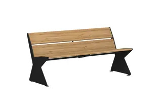 Tuva Rest benk med rygg B158 x H45 cm