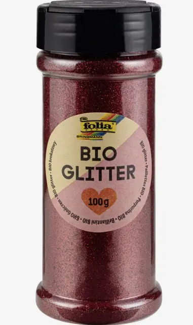 Bioglitter rød 100 g 