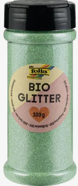 Bioglitter lys grønn 100 g 
