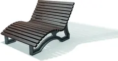 Aveto sun lounger B150 x D28 x H34 cm