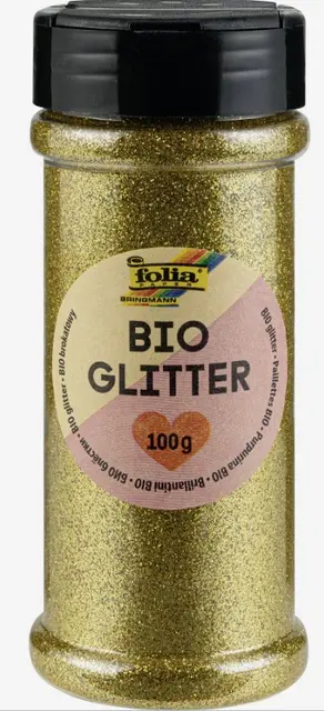Bioglitter gull 100 g 