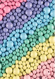 Treperler pastell megamix Ø10 - 18 mm, 1000 g